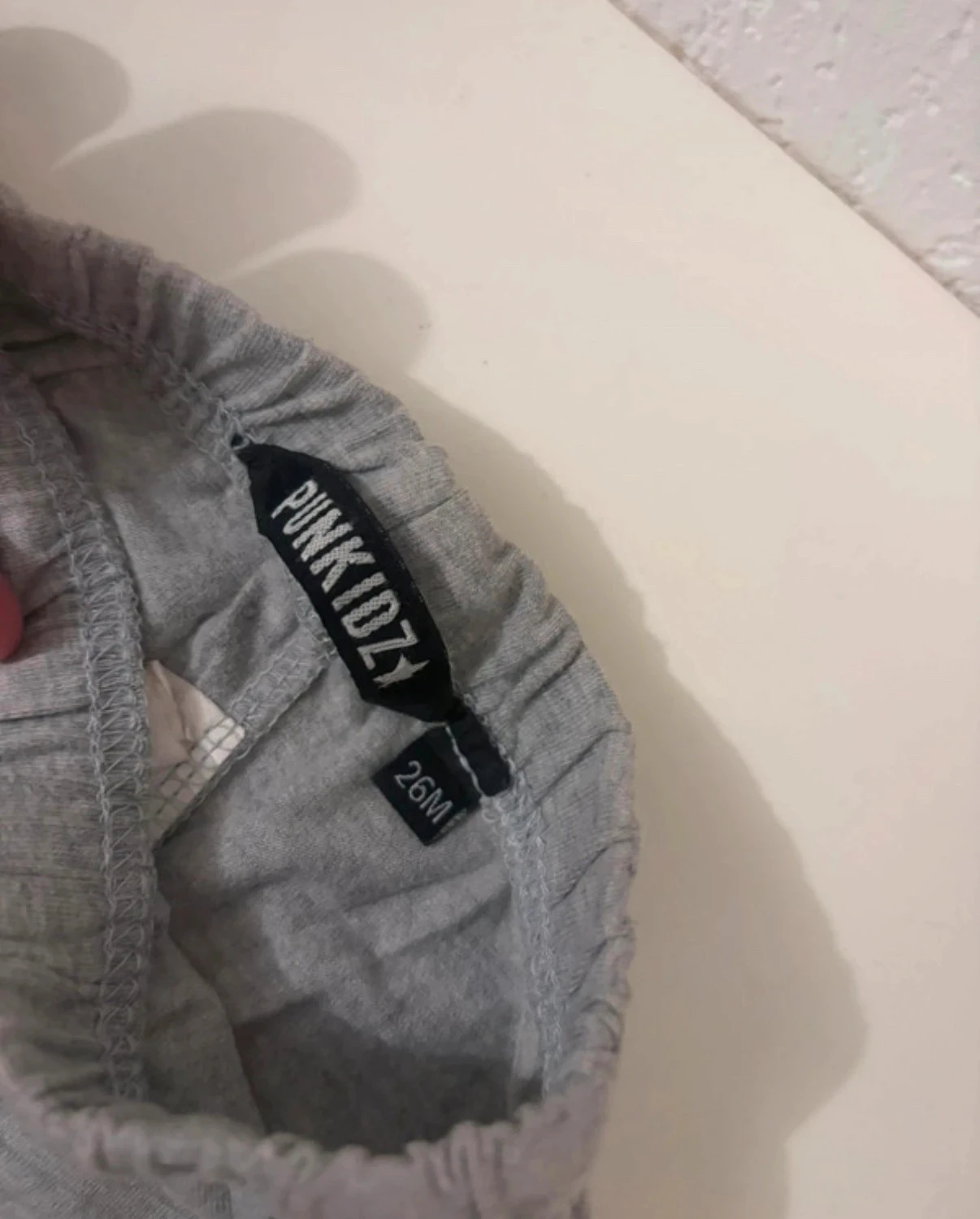 Legging Gris Melange Detalle Corazón de Strass - Punkidz - Talla 26 Meses – photo 5